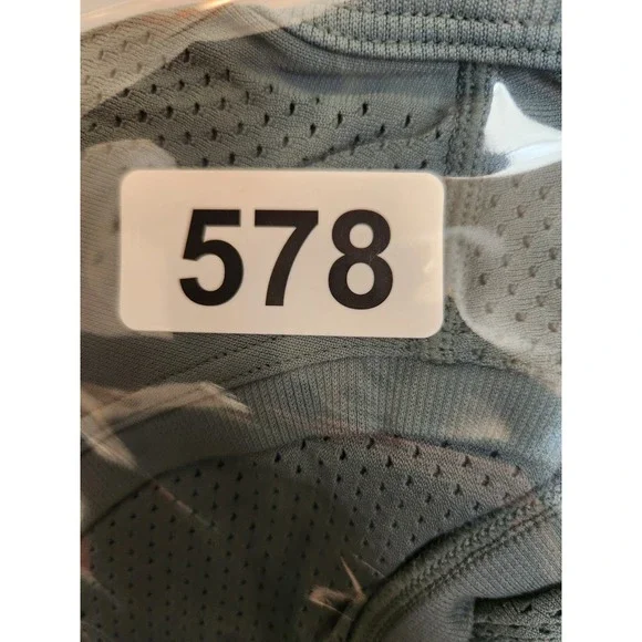 PINK Victoria's Secret Womens Athletic Top Size L Green‎ Crop Gym Workout Sporty - Picture 7 of 7